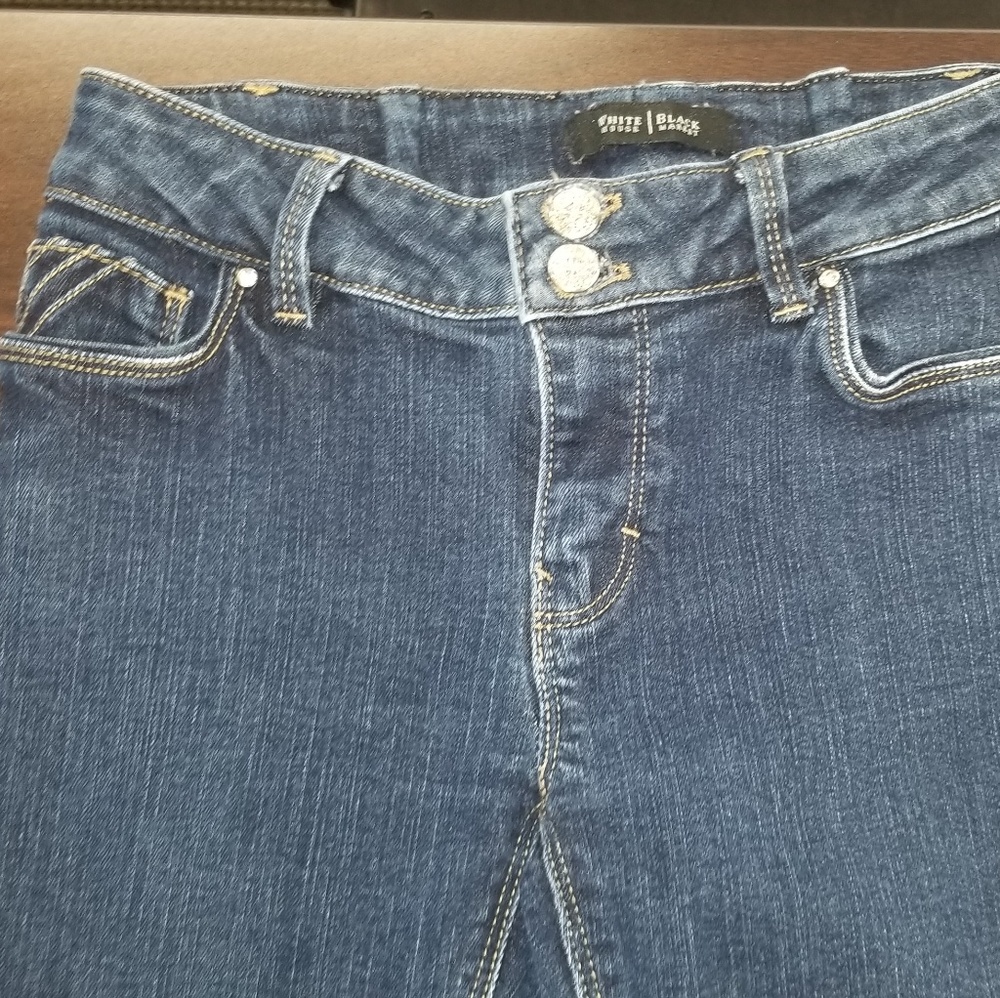 White House Black Market Dark Blue Skinny Jeans